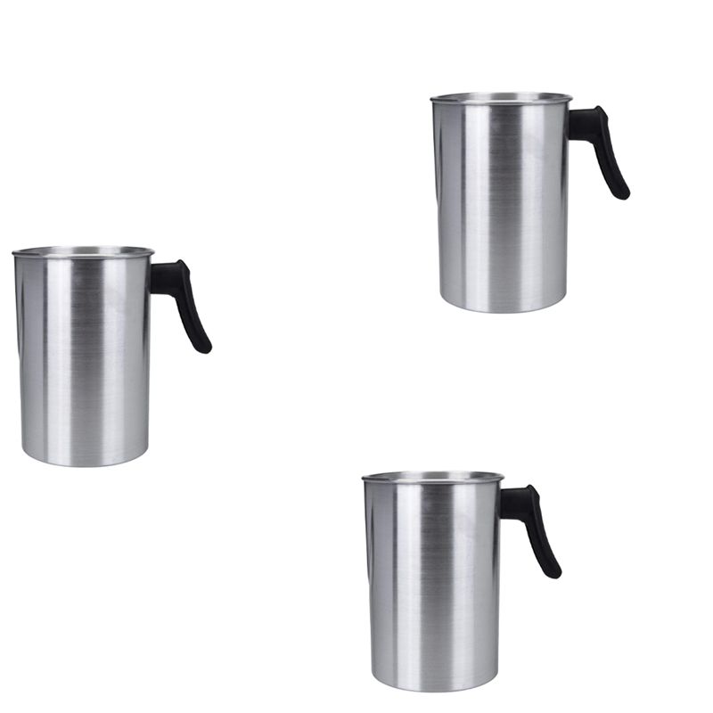 Pour Pot Aluminum - A36T-3X 4ポンドキャンドル製造用注ぎポット、アルミ製キャンドル製造用ピッチャー、液だれ防止注ぎ口付きワックス溶解ポット