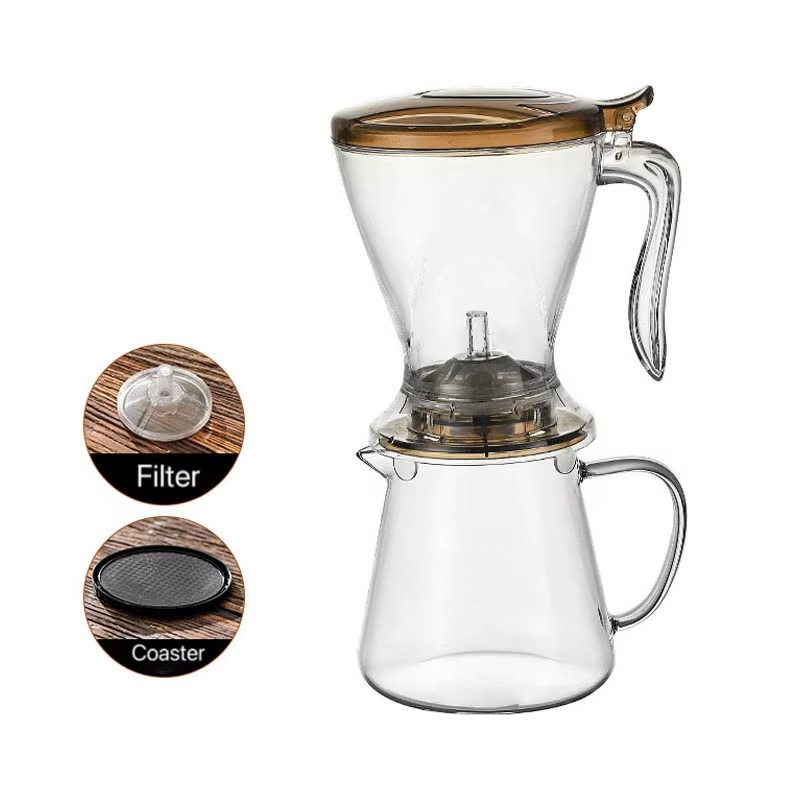 カスタムロゴ入り600ml プラスチック製重力式ソークティー - Pour Pot Aluminum のレビューと価格