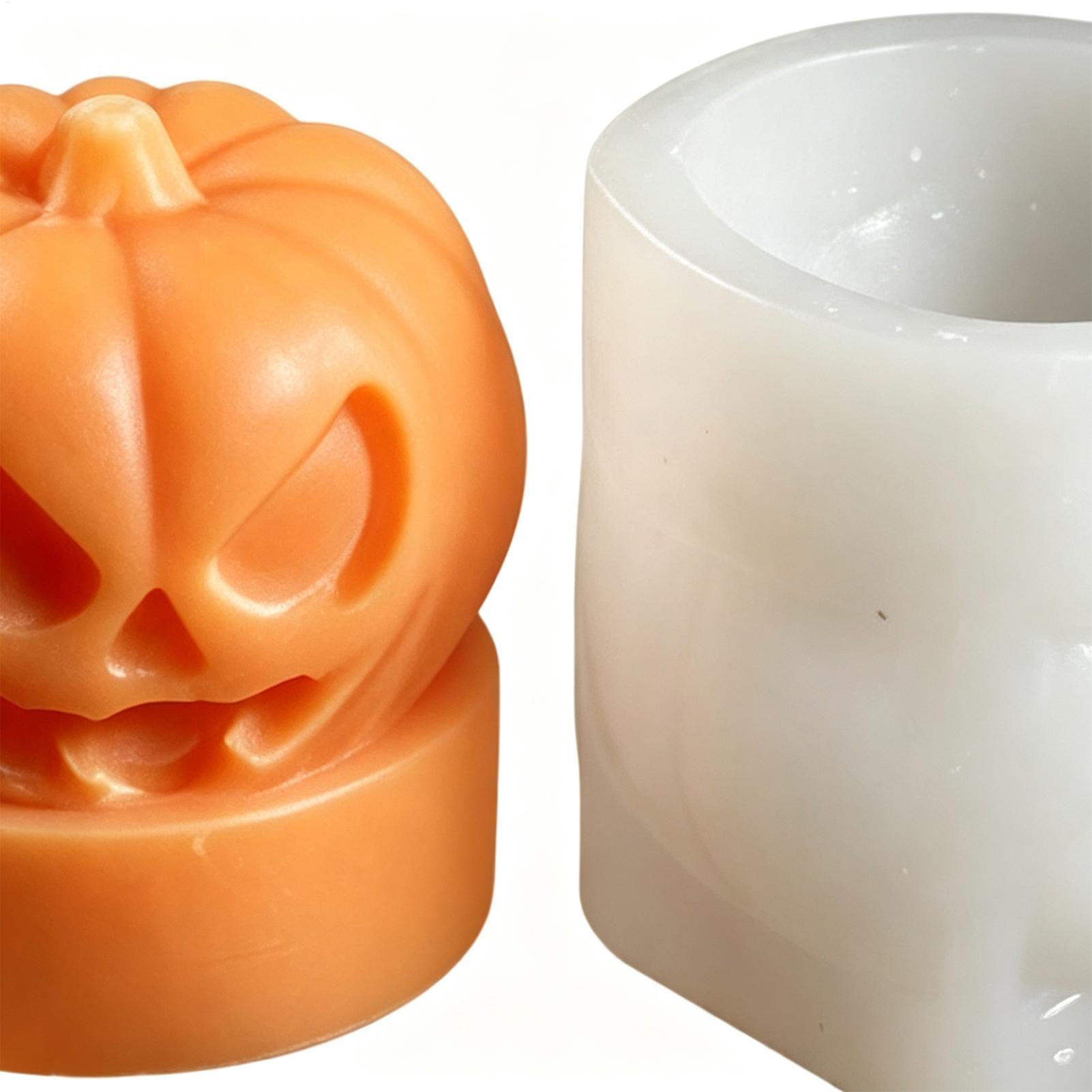 ハロウィン用パンプキンシリコンキャンドルモールド1個、手作り - Candle Making Workshops のレビューと価格