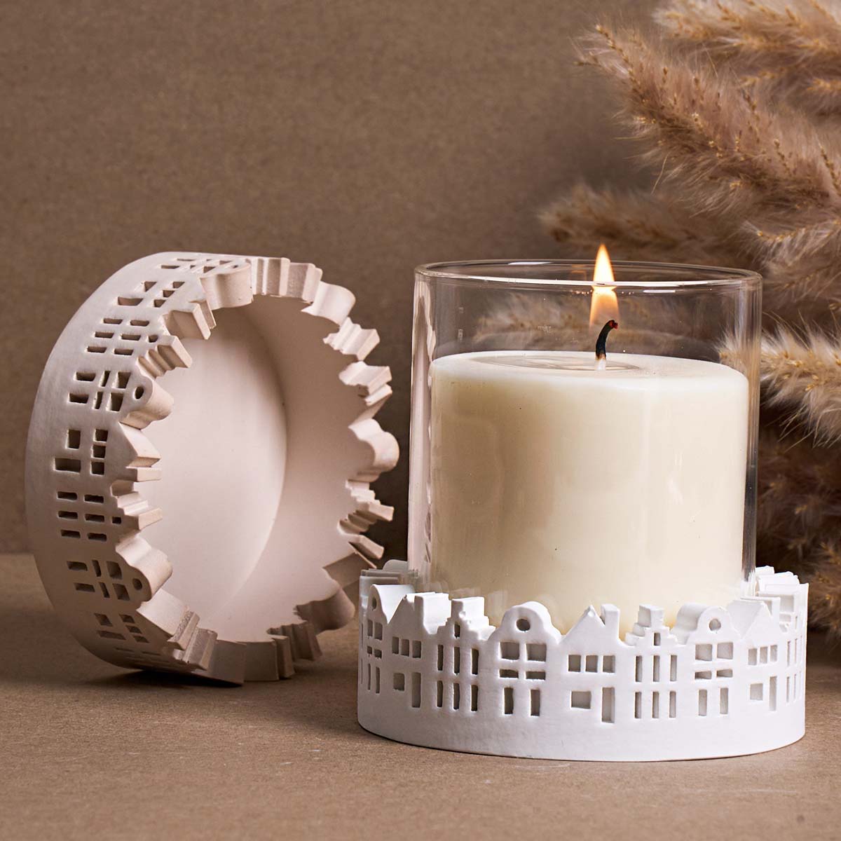 中空丸型キャンドルホルダーシリコンモールド DIY ホームデ - Kraft Box Candle のレビューと価格