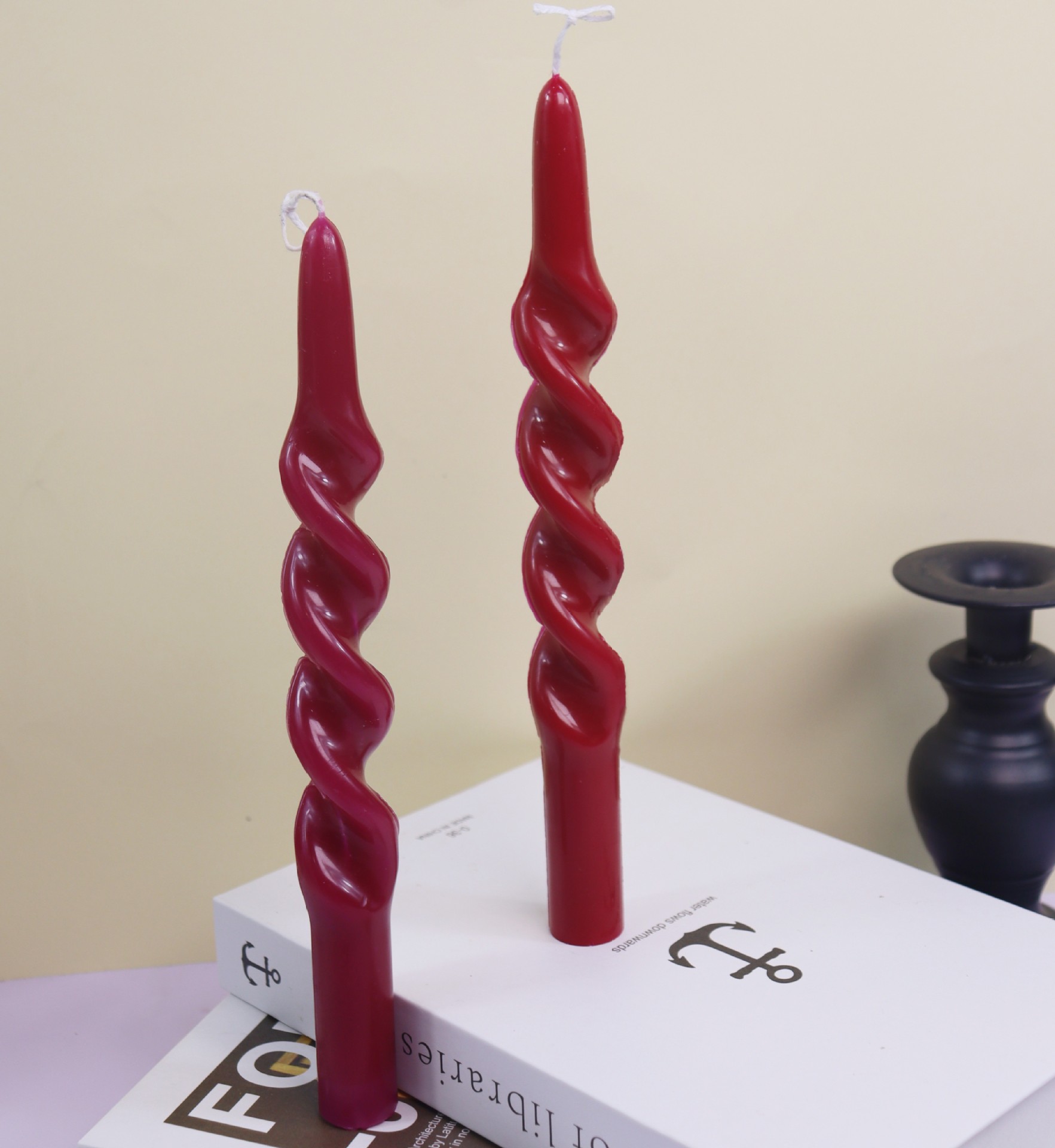 ツイストストライプコラムアクリルキャンドルモールド簡単脱型ス - Candle Making At Home のレビューと価格
