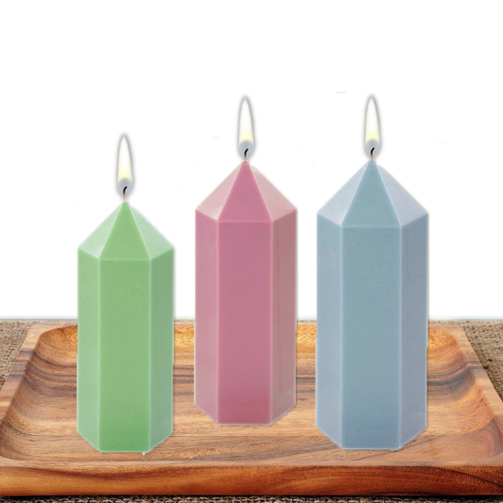 六角形のシリコンキャンドルモールド,樹脂石鹸型,日曜大工,キ - Candle Making At Home のレビューと価格