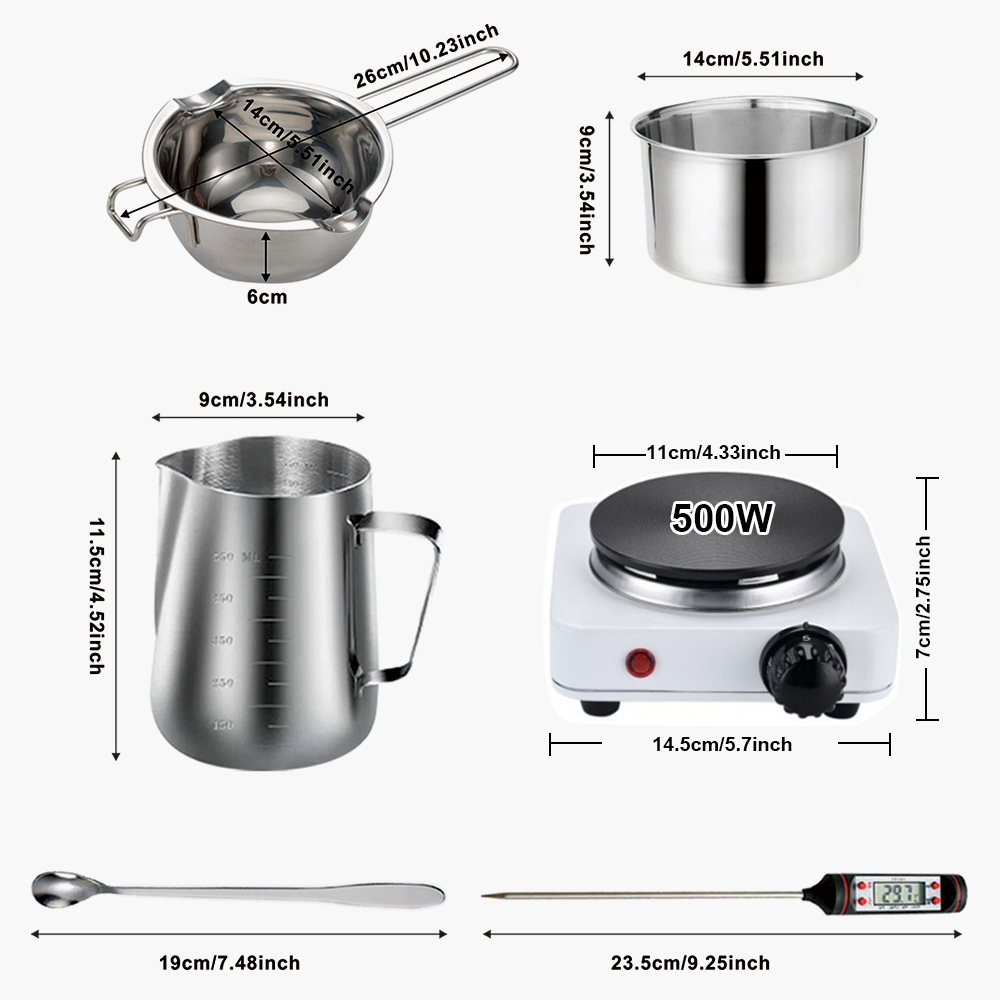 DIY キャンドルクラフトツールキット、ワックス溶解ホットプ - Candle Making At Home のレビューと価格