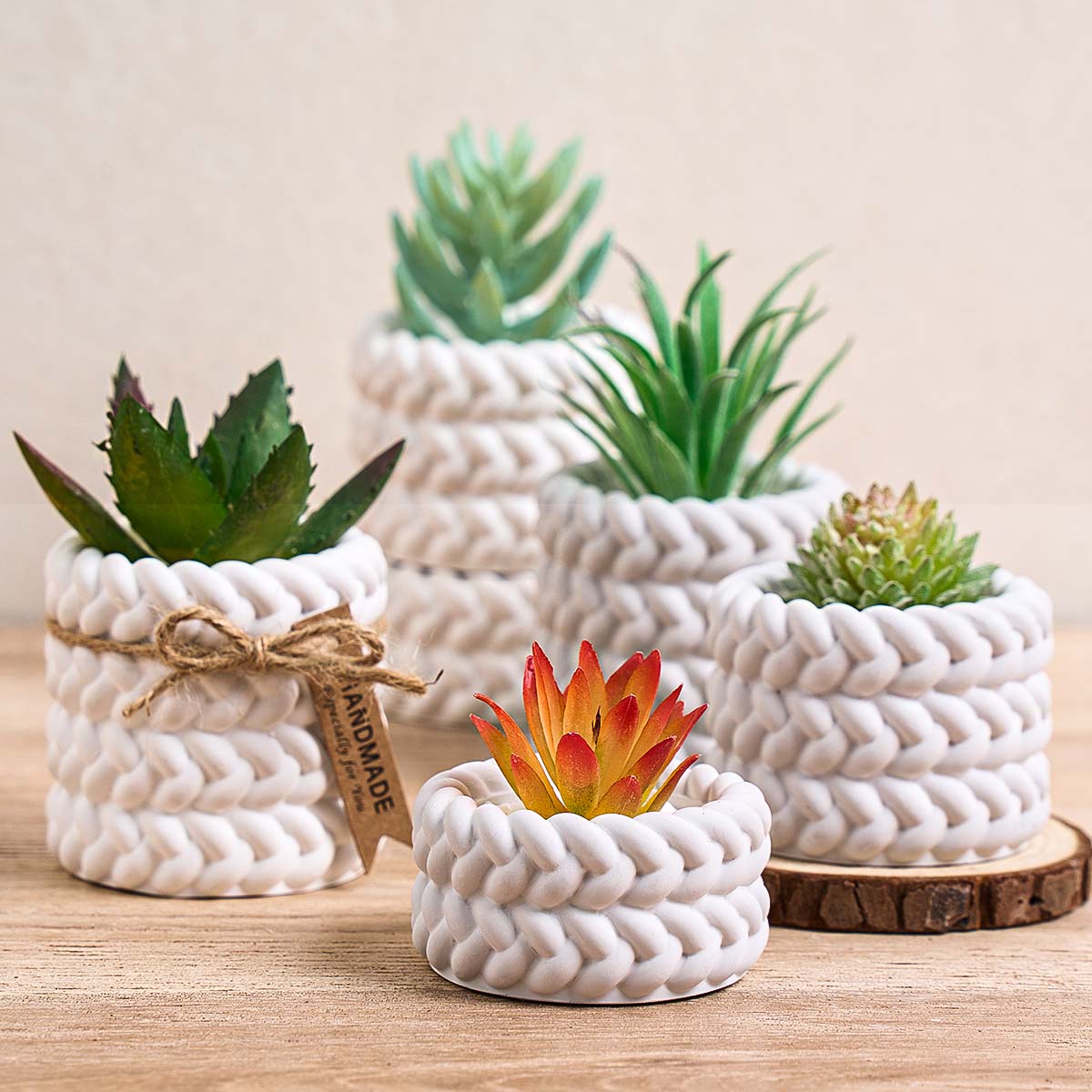 織りキャンドルジャー型シリコンモールドDIY丸型コンクリート - Kraft Box Candle のレビューと価格