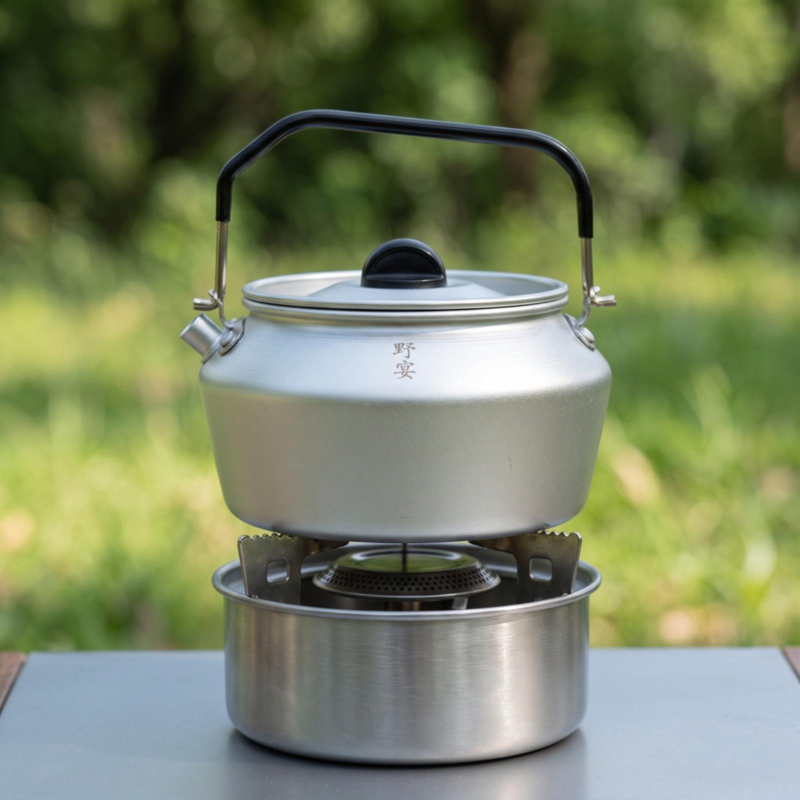 ミニアルミ合金製キャンプケトル 600ml アウトドアティー - Pour Pot Aluminum のレビューと価格