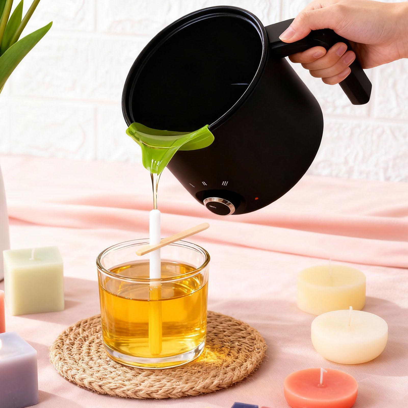 キャンドルワックス溶解ポット 1.5L 大型ステンレス製電気 - Candle Making At Home のレビューと価格
